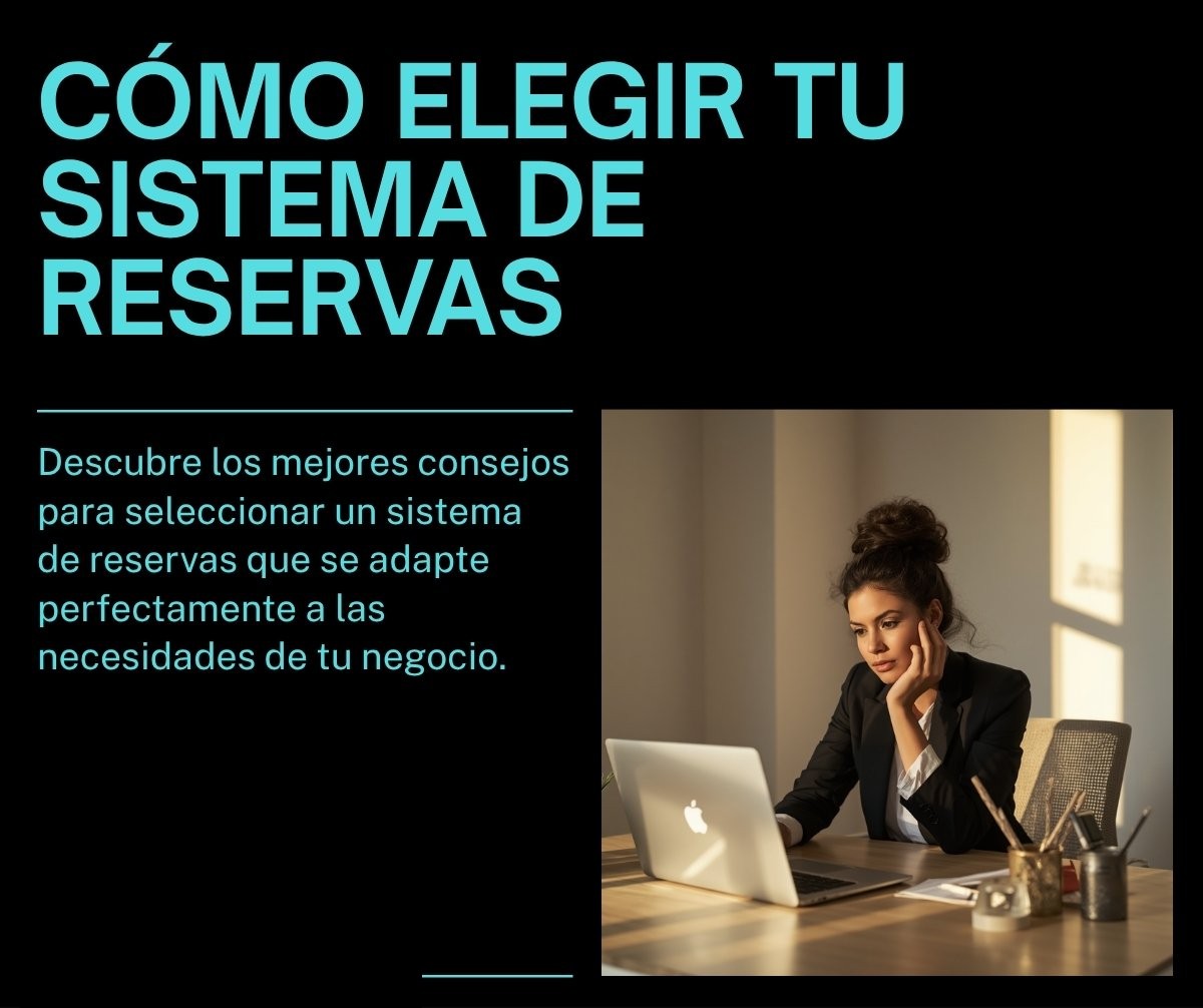 Dueño de negocio comparando sistemas de reservas en su portátil
