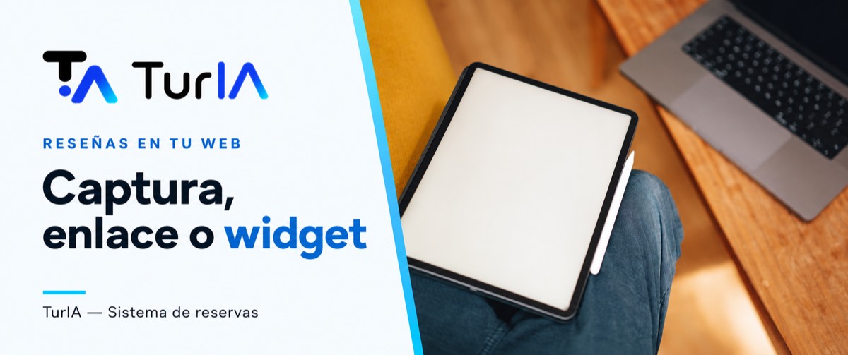 Tableta y portátil: captura, enlace o widget de reseñas