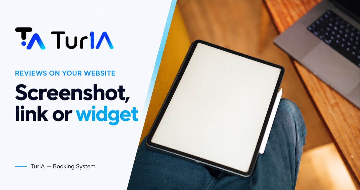 Tablet and laptop: review screenshot, link or widget
