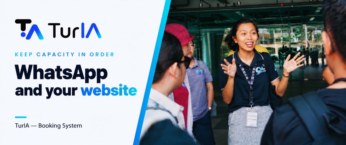 Guide speaking to a group: organising WhatsApp and website bookings